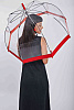 Fulton dámský průhledný deštník Birdcage 1 RED L041