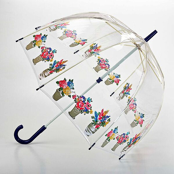 Cath Kidston dámský průhledný deštník  Birdcage 2 FLOWER POTS L546