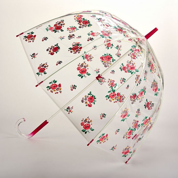 Fulton dámský průhledný deštník Cath Kidston Birdcage 2 GROVE BUNCH