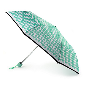 Fulton dámský skládací deštník Minilite 2 MINTY HOUNDSTOOTH L354