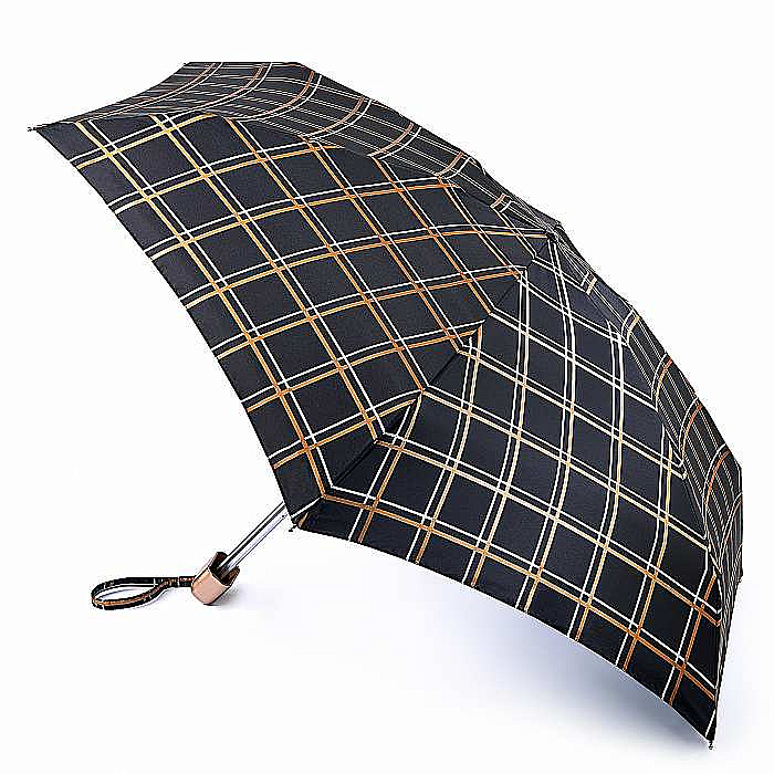 Fulton dámský skládací deštník Tiny 2 GOLDEN CHECK L501