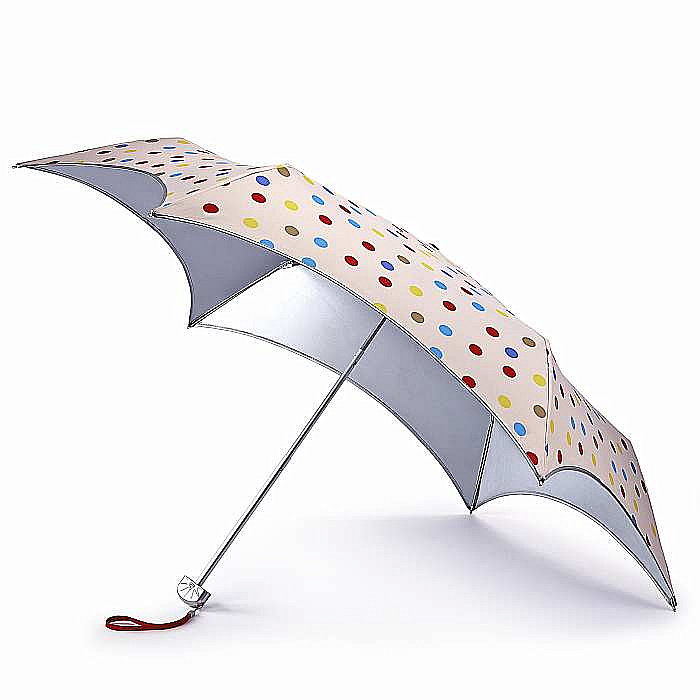 Fulton dámský skládací UV deštník Parasoleil COLOURED POLKA DOT L752