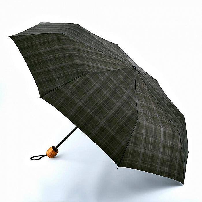 Fulton pánský skládací deštník Hackney 2 CHARCOAL CHECK G868