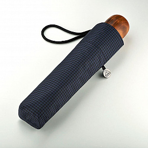Fulton pánský skládací deštník Hackney 2 NAVY GINGHAM G868