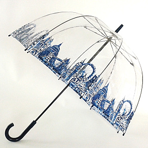 Fulton dámský průhledný holový deštník Birdcage 2 LONDON ICONS L042