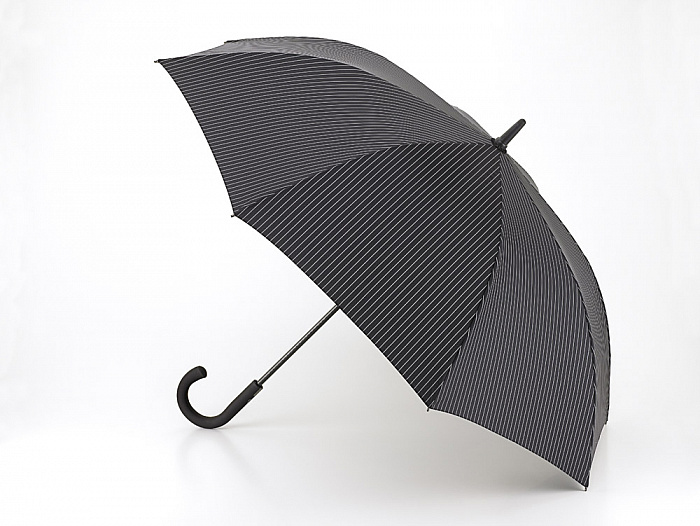 Fulton pánský holový deštník Knightsbridge 2 CITY STRIPE BLACK G451