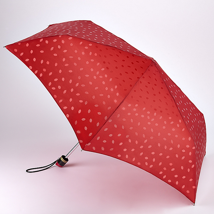 Lulu Guinness dámský skládací deštník Superslim 2 LIPSTICK HANDLE L718