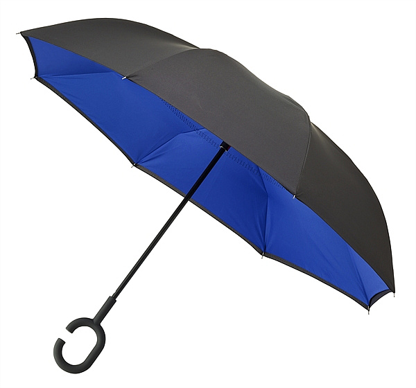 LIBERTY obrácený deštník holový MODRÝ