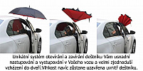 LIBERTY obrácený deštník holový ČERVENÝ