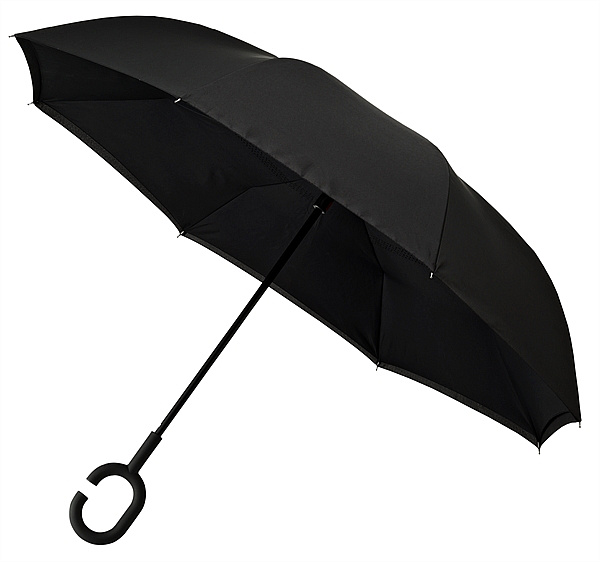 LIBERTY obrácený deštník holový ČERNÝ