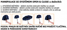 FARE skládací deštník open&close ALVIN limetkový 5460