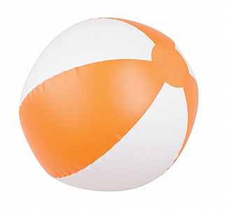 Nafukovací plážový míč BÍLO - ORANŽOVÝ
