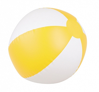 Nafukovací plážový míč, BÍLO - ŽLUTÝ