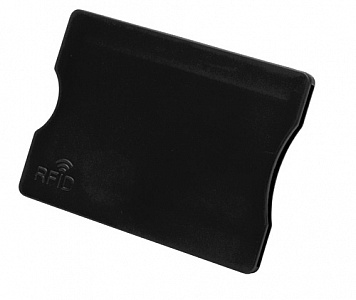 Plastový obal na kreditní karty s RFID ochranou černý