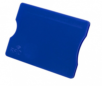 Plastový obal na kreditní karty s RFID ochranou modrý
