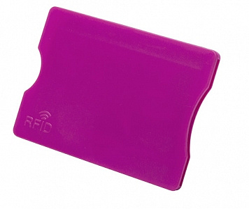 Plastový obal na kreditní karty s RFID ochranou růžový