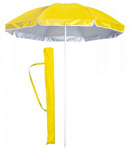 Plážový slunečník s UV ochranou IBIZA žlutý + přenosná taška