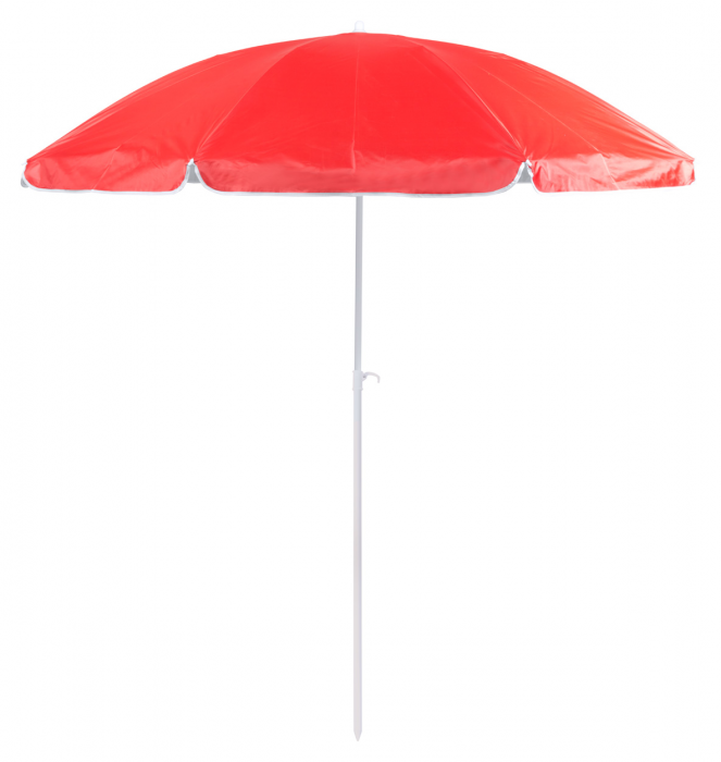 Plážový slunečník s UV ochranou IBIZA MAX červený + přenosná taška