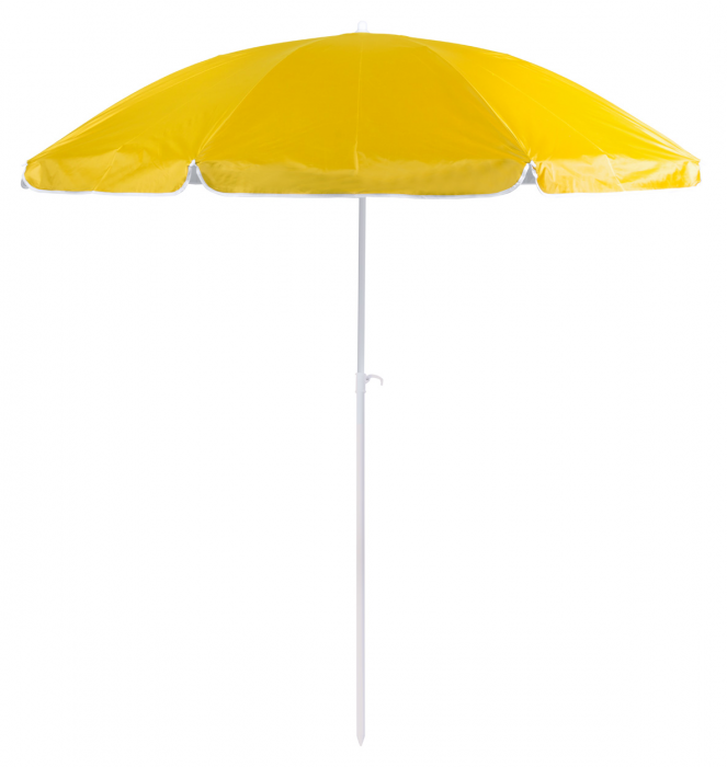 Plážový slunečník s UV ochranou IBIZA MAX žlutý + přenosná taška