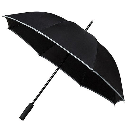 Holový deštník SAFETY reflex černý