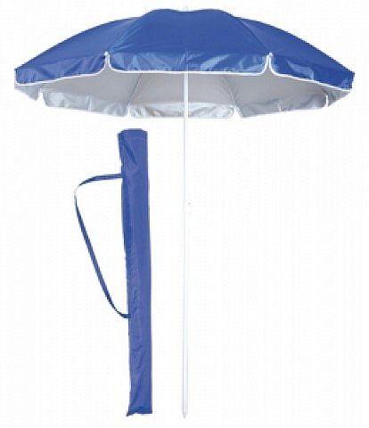 Plážový slunečník s UV ochranou IBIZA modrý + přenosná taška
