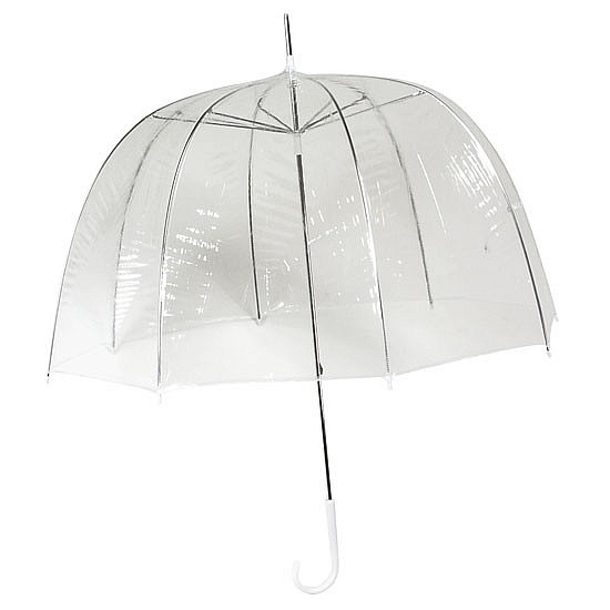 Dámský holový průhledný deštník QUEEN transparentní