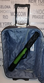 Fare skládací plážový slunečník do kufru CAMPER oranžový s UV 50