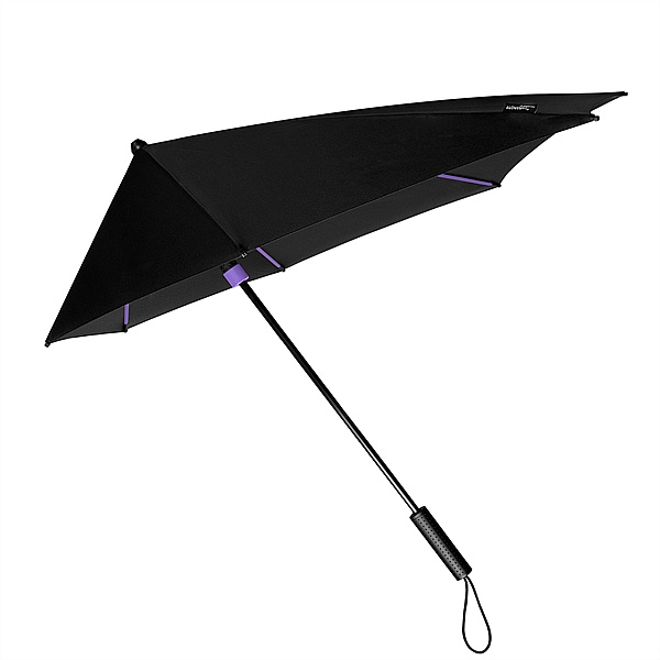 STORMaxi® aerodynamický větruodolný deštník černo-fialový