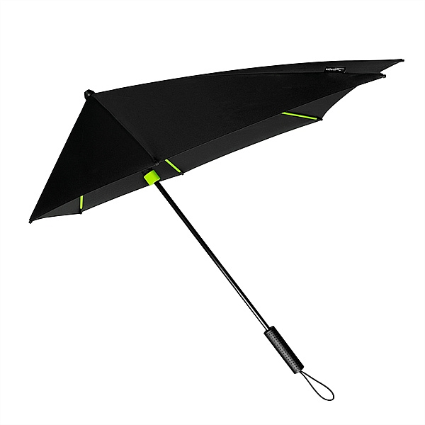 STORMaxi® aerodynamický větruodolný deštník černo-limetkový