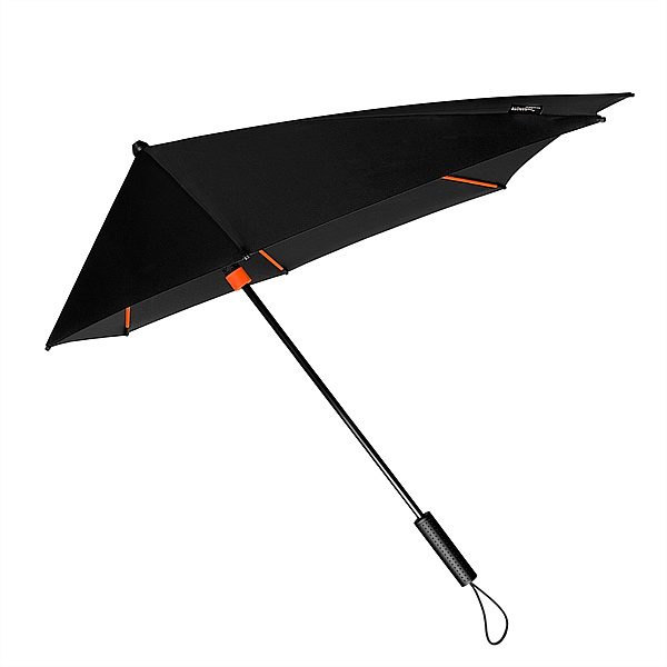 STORMaxi® aerodynamický větruodolný deštník černo-oranžový
