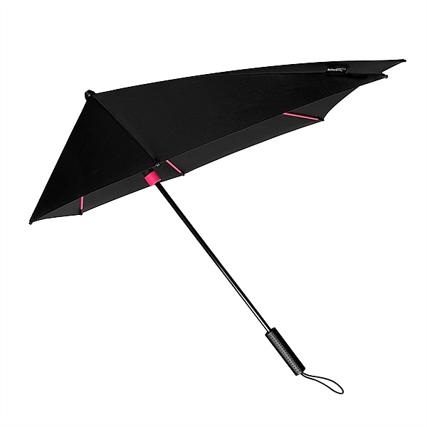 STORMaxi® aerodynamický větruodolný deštník černo-růžový