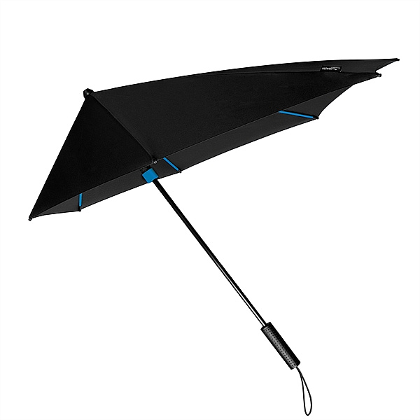 STORMaxi® aerodynamický větruodolný deštník černo-modrý