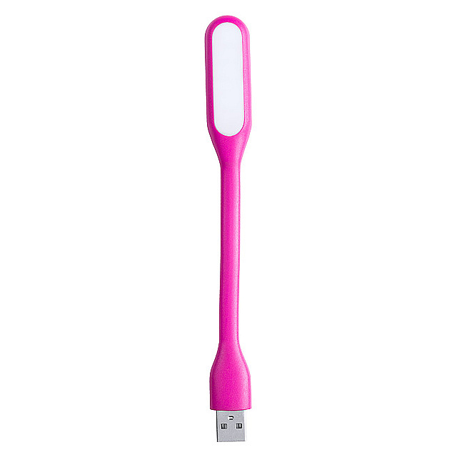 USB lampička k notebooku, růžová