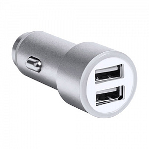 USB nabíječka do auta, STŘÍBRNÁ