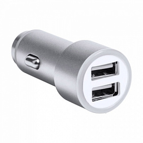 USB nabíječka do auta, STŘÍBRNÁ